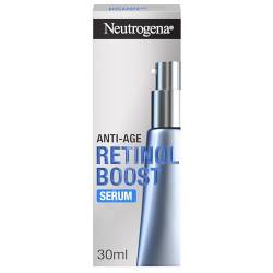 Neutrogena Retinol Boost Serum (30 ml), hoch wirksames Anti Aging Gesichtsserum mit Retinol, Myrtenblatt-Extrakt & Hyaluronsäure, leichte Gesichtspflege für jünger aussehende Haut von Neutrogena