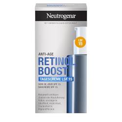 Neutrogena Retinol Boost Tagescreme mit LSF 15 (50 ml), schützende Feuchtigkeitscreme mit reinem Retinol & Lichtschutzfaktor 15, Anti-Aging Gesichtscreme bekämpft sichtbare Zeichen der Hautalterung von Neutrogena