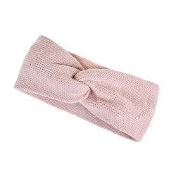 Neverless® Damen Stirnband Strick Winter Knoten Ohrenschutz Knite Headband rosa unisize von Neverless