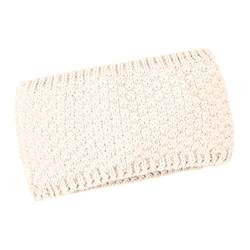 Neverless® Damen Stirnband Winter Herbst Fleece-Futter Strick Ohrenwärmer Knite Headband creme unisize von Neverless