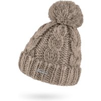 Neverless Bommelmütze Damen Mütze Grobstrick Strick-Bommel Pudelmütze Zopfstrickmuster Wintermütze Umschlag Neverless® von Neverless