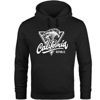 Neverless Hoodie California Republic Hoodie Herren Wave Surf bedruckt Kapuzen-Pullover Männer Neverless® von Neverless