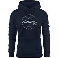 Neverless Hoodie Hoodie Damen California Surfing Ocean Drive Summer Kapuzen-Pullover Neverless® von Neverless