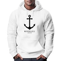 Neverless Hoodie Hoodie Herren Anker Nautical Sailor Segeln Kapuzen-Pullover Männer Neverless® von Neverless