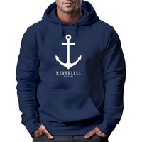 Neverless Hoodie Hoodie Herren Anker Nautical Sailor Segeln Kapuzen-Pullover Männer Neverless® von Neverless