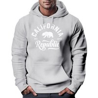 Neverless Hoodie Hoodie Herren California Republic Kapuzen-Pullover Männer Neverless® von Neverless