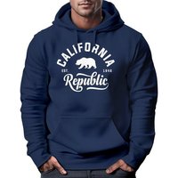 Neverless Hoodie Hoodie Herren California Republic Kapuzen-Pullover Männer Neverless® von Neverless