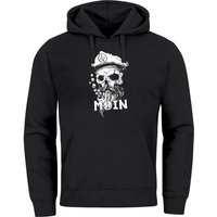 Neverless Hoodie Hoodie Herren Moin Kapitän Totenkopf Anker Bart Hamburg Print Männer Fashion Streetstyle Neverless® von Neverless