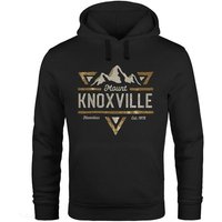 Neverless Hoodie Hoodie Herren Mountain Berge Adventure Emblem Retro Design Mount Knoxville Fashion Streetstyle Kapuzen-Pullover Männer Neverless® von Neverless