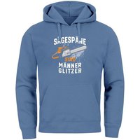 Neverless Hoodie Hoodie Herren Spruch Sägespäne sind Männer-Glitzer Motiv Handwerker Sä von Neverless