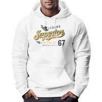 Neverless Hoodie Hoodie Herren Vintage Retro Motiv Schriftzug Superior Legend Flügel Kapuzen-Pullover Männer Fashion Neverless® von Neverless