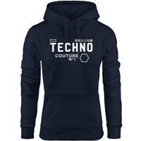 Neverless Hoodie Techno Kapuzen-Pullover Hoodie Damen Neverless® von Neverless