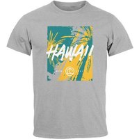Neverless Print-Shirt Herren T-Shirt Hawaii Surfing Palmen Aufdruck Sommer Print Fashion Str mit Print von Neverless