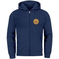 Neverless Sweatjacke Zip Hoodie Herren Outdoor Motiv Bäume Sweatjacke mit Kapuze Logoprint von Neverless