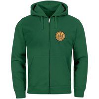 Neverless Sweatjacke Zip Hoodie Herren Outdoor Motiv Bäume Sweatjacke mit Kapuze Logoprint von Neverless