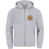 Neverless Sweatjacke Zip Hoodie Herren Outdoor Motiv Bäume Sweatjacke mit Kapuze Logoprint von Neverless