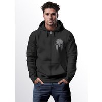 Neverless Sweatjacke Zip-Hoodie Herren Sparta Sweatjacke Kapuze Print Aufdruck Motiv Zipjac von Neverless