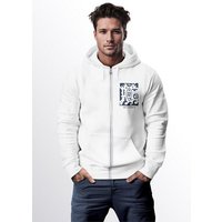 Neverless Sweatjacke Zip Hoodie Herren Sweatjacke mit Kapuze Print Aufdruck Motiv Zipjacke von Neverless