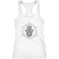 Neverless Tanktop Damen Tank-Top Hamsa Fatimas Hand Ethno Boho Bohemian Racerback Neverless® von Neverless