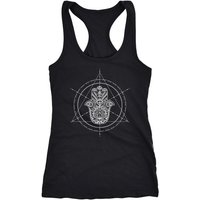 Neverless Tanktop Damen Tank-Top Hamsa Fatimas Hand Ethno Boho Bohemian Racerback Neverless® von Neverless