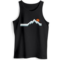 Neverless Tanktop Herren Tank-Top Berg Wandern Natur Outdoor Aufdruck Print Muskelshirt mit Print von Neverless