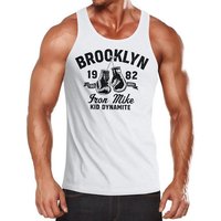Neverless Tanktop Herren Tank-Top Boxen Iron Mike Brooklyn Retro Design Muskelshirt Muscle Shirt Neverless® mit Print von Neverless