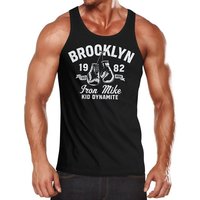 Neverless Tanktop Herren Tank-Top Boxen Iron Mike Brooklyn Retro Design Muskelshirt Muscle Shirt Neverless® mit Print von Neverless