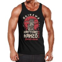 Neverless Tanktop Herren Tank-Top Hattori Hanzo Sword and Sushi Okinawa Japan Schriftzeichen Superior Design Muskelshirt Neverless® mit Print von Neverless