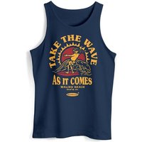 Neverless Tanktop Herren Tank-Top Surfer Spruch Take the Wave Welle Surfing Fashion Stre mit Print von Neverless