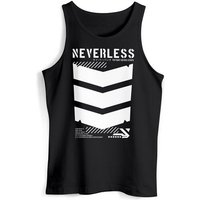 Neverless Tanktop Herren Tank-Top Techwear Trend Motive Japanese Streetstyle Military Fa mit Print von Neverless