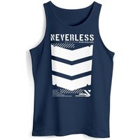 Neverless Tanktop Herren Tank-Top Techwear Trend Motive Japanese Streetstyle Military Fa mit Print von Neverless