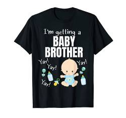 Baby Brother mit Aufschrift "I'm getting a baby brother", niedliches Baby T-Shirt von New Baby Gender Reveal Gift