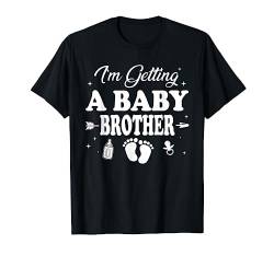 Ich bekomme einen kleinen Bruder, süße Geschlechtserklarung für Jungen und Mädchen T-Shirt von New Baby Gender Reveal Gift
