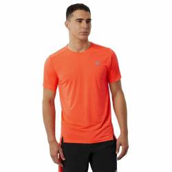 Herren Kurzarm-T-Shirt New Balance Accelerate Orange - L von New Balance