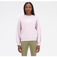 NEW BALANCE Damen Kapuzensweat Essentials Americana Brushed Back Fleece Crew von New Balance