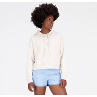 NEW BALANCE Damen Kapuzensweat NB Essentials Graphic Crop Fleece Hoodie von New Balance