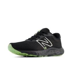 New Balance Herren 520 V8 Laufschuh, Schwarz/Bleached Lime Glo/Phantom, 41.5 EU von New Balance