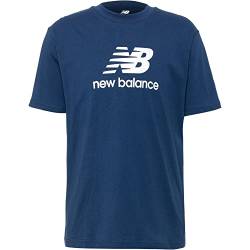 New Balance Herren T-Shirt Essentials Logo Relaxed Navy (as3, Alpha, x_l, Regular, Regular) von New Balance