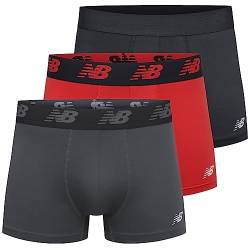 New Balance Men's 3" Boxer Brief No Fly, with Pouch, 3-Pack von New Balance