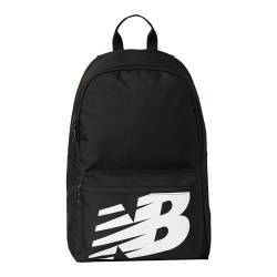 New Balance Runder Rucksack für Herren und Damen, Unisex, Logo, Einheitsgröße, Schwarz, Schwarz , One size von New Balance