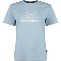 New Balance T-Shirt - NB Sport Jersey Graphic  T-Shirt - XS bis XL - für Damen - Größe L - blaugrau von New Balance