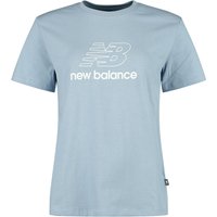 New Balance T-Shirt - NB Sport Jersey Graphic  T-Shirt - XS bis XL - für Damen - Größe M - blaugrau von New Balance
