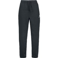 New Balance Trainingshose - NB ESSENTIALS STACKED LOGO SWEAT PANT - XS bis XL - für Damen - Größe L - schwarz von New Balance