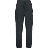 New Balance Trainingshose - NB ESSENTIALS STACKED LOGO SWEAT PANT - XS bis XL - für Damen - Größe XS - schwarz von New Balance