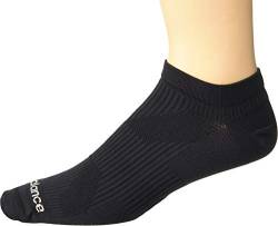 New Balance Unisex-Erwachsene 1 Packung Run Foundation Flat Knit No Show Lssige Socken, Schwarz, Medium von New Balance