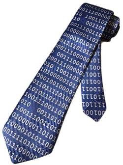 New Company Herren Binary Computer Code 1 0's Krawatte – Einheitsgröße – Krawatte, Mehrere Farben, Einheitsgröße von New Company
