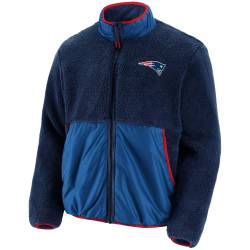 New England Patriots Fleecejacke Jacke Übergangsjacke aus Sherpa-Fleece (3XL) von New England Patriots