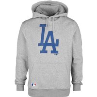 New Era - MLB Kapuzenpullover - Los Angeles Dodgers - S - für Männer - Größe S - hellgrau von New Era - MLB