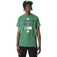 New Era - NBA T-Shirt - Boston Celtics Graphic Tee - S - für Männer - Größe S - grün von New Era - NBA