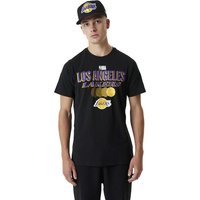 New Era - NBA T-Shirt - Los Angeles Lakers Graphic Tee - S bis XL - für Männer - Größe L - schwarz von New Era - NBA